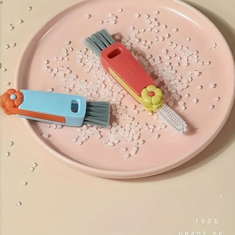 3-in-1 Cup Lid & Gap Cleaning Brush – Multi-Purpose Scrubber