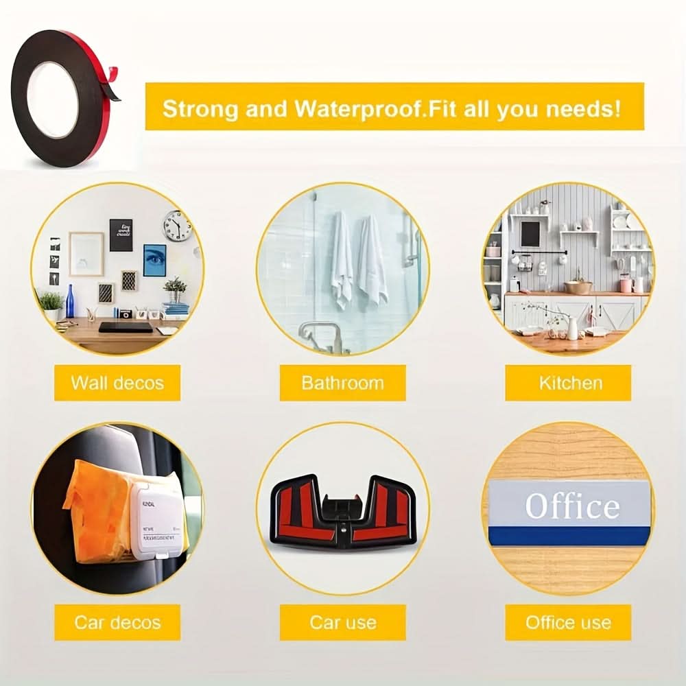 Waterproof Self-Adhesive Rubber Strip - 10mm x 5m