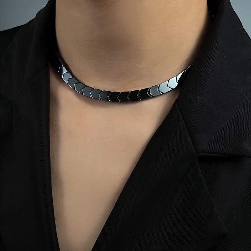 Men’s Hip-Hop Spliced Chain Necklace – Adjustable, Stylish