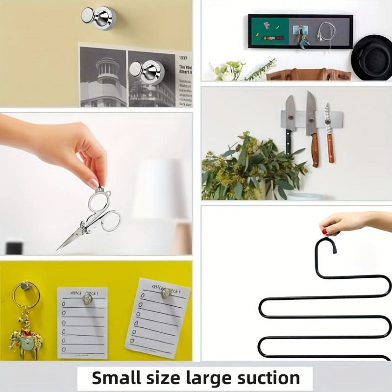 10-Pack I-Shaped Magnetic Pushpins for Documents