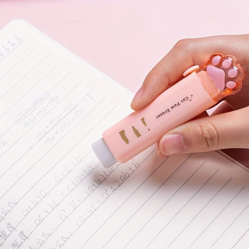 Adorable Cat Paw Push-Pull Eraser – Fun & Functional
