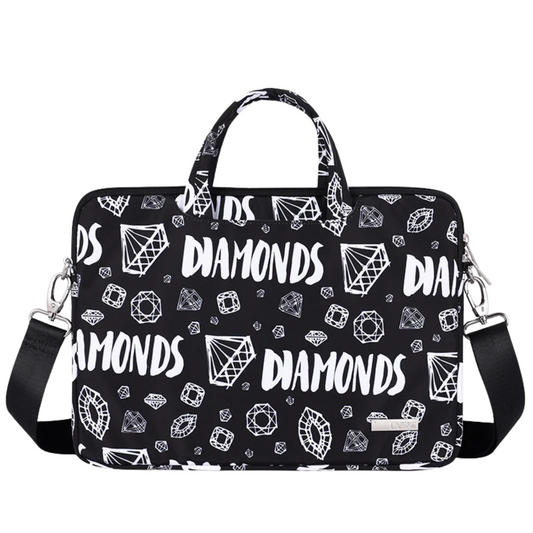 Diamond Print Waterproof Laptop Sleeve – Fits 13" to 15" – Shock-Resistant