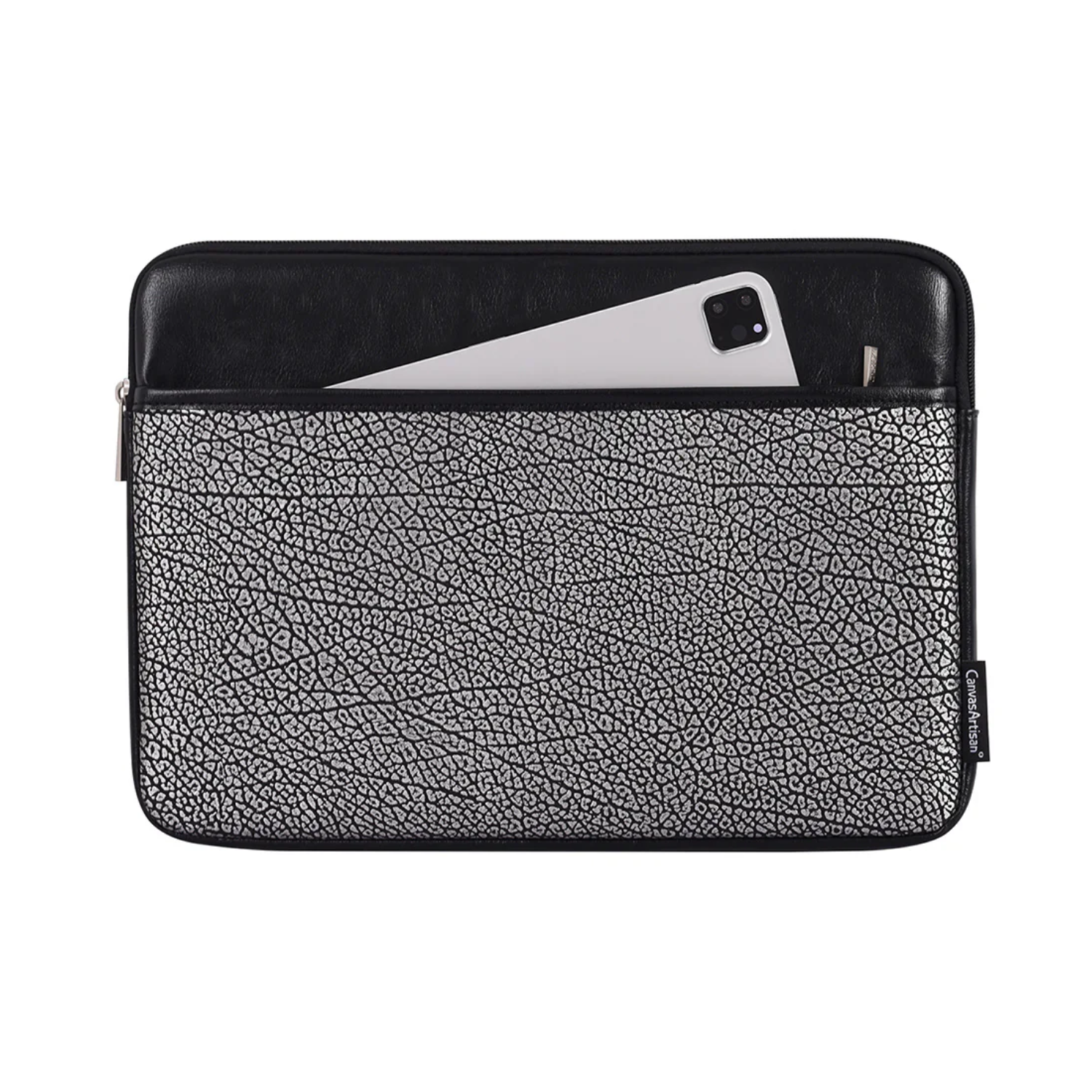Textured PU Laptop Sleeve – Shockproof, Waterproof Computer Bag for 11–15” Laptop