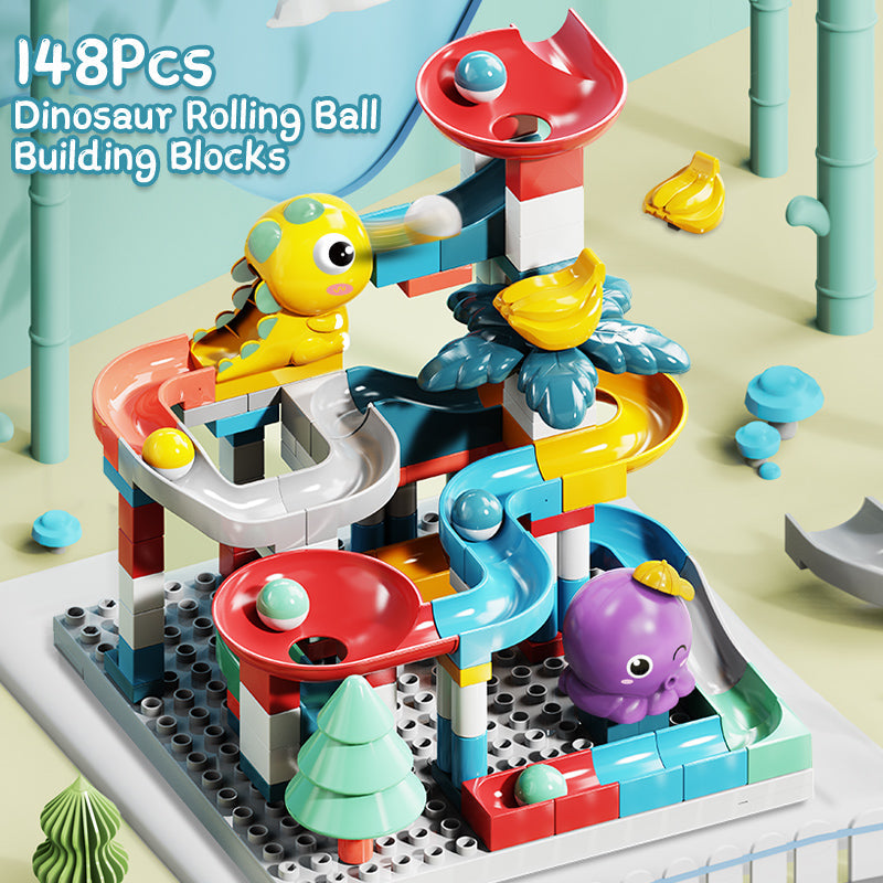 Dinosaur Rolling Ball Building Block 148pcs Activity Game