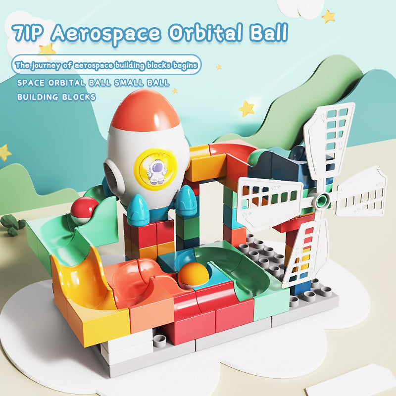 Space Orbita Rolling Ball Building Block 71pcs Activity Game