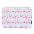 Waterproof 11"-15" Inch Laptop Sleeve – PU Leather Case for Lenovo & More, Flamingo Print