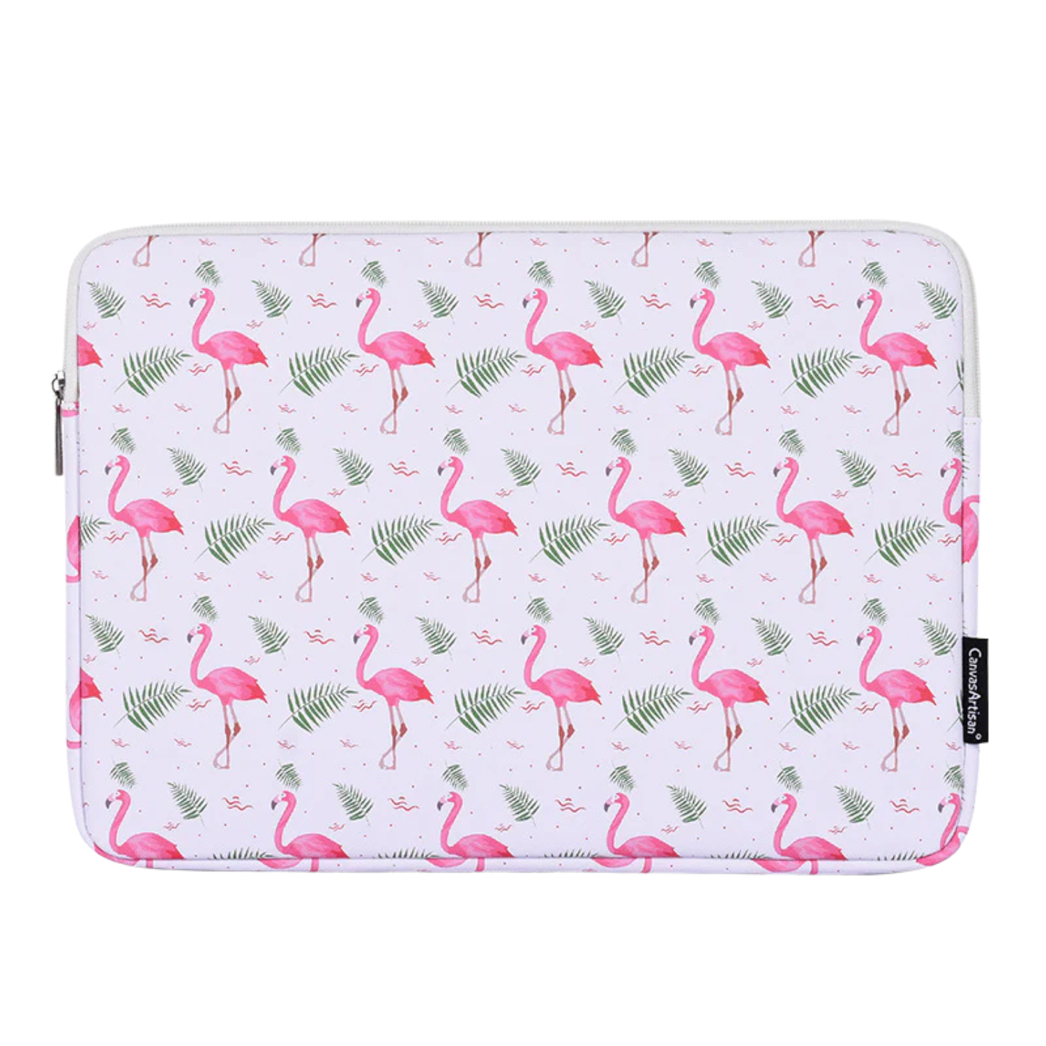 Waterproof 11"-15" Inch Laptop Sleeve – PU Leather Case for Lenovo & More, Flamingo Print