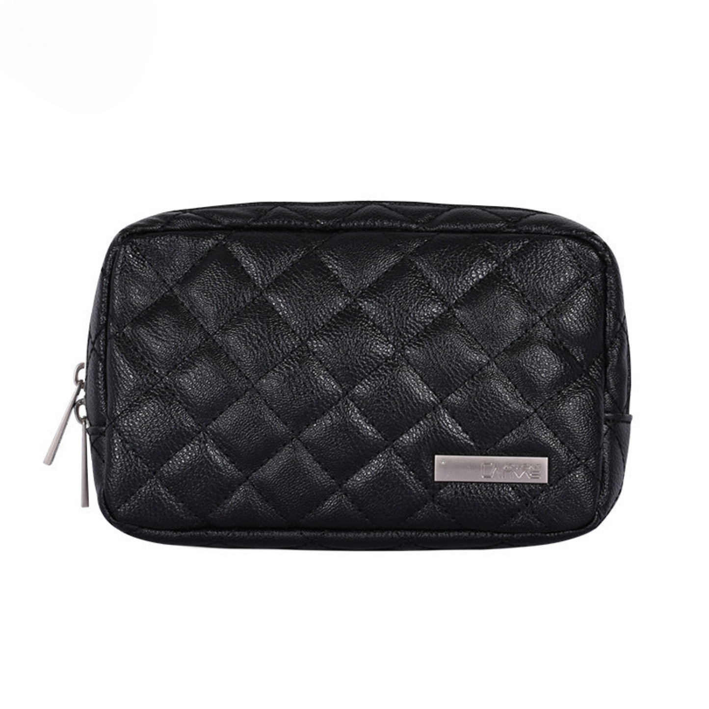 PU Leather Electronic Accessories Organizer – Quilted Travel Bag with Multi Compartments