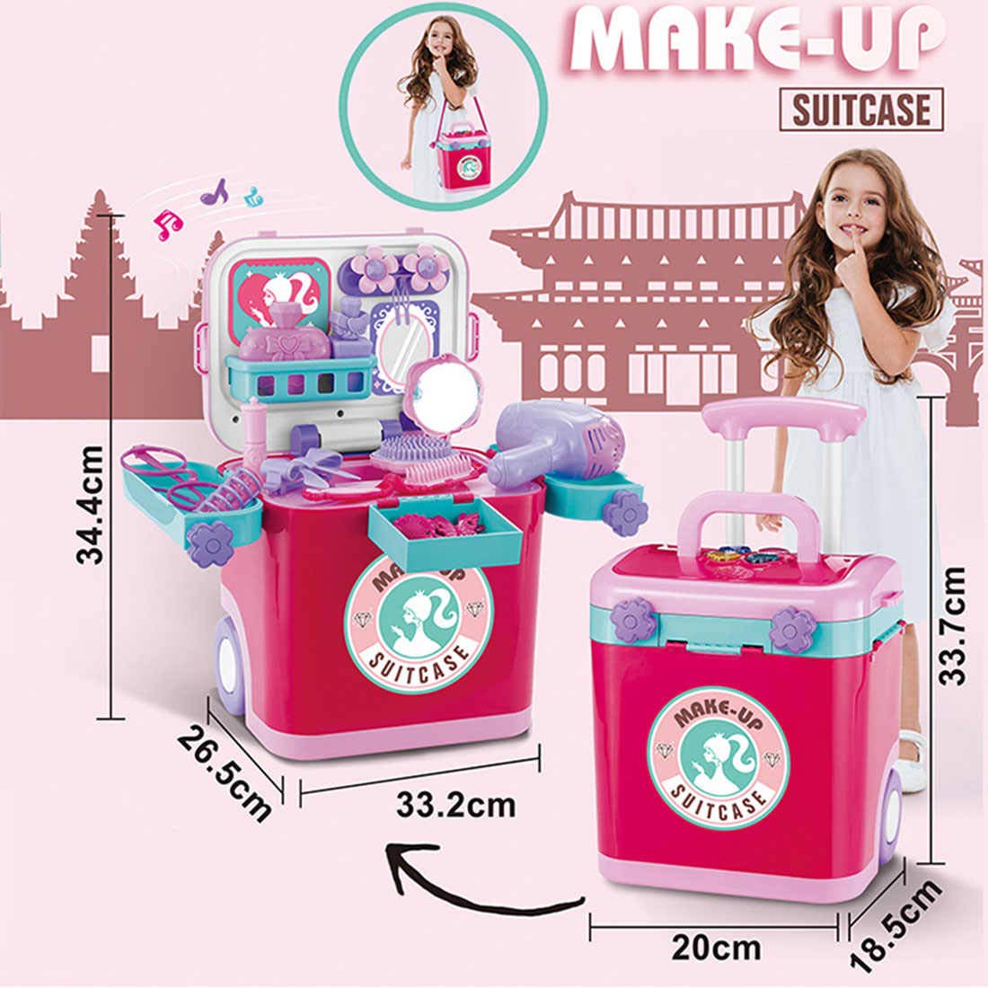 Kids Make Up Set In Suitcase