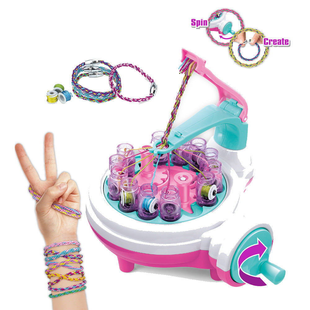 Girls creator 2 in 1 braiding set bracelet machine