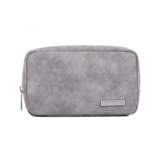 Waterproof PU Digital Accessories Bag – Compact Storage for Phone, Power Bank & Cables