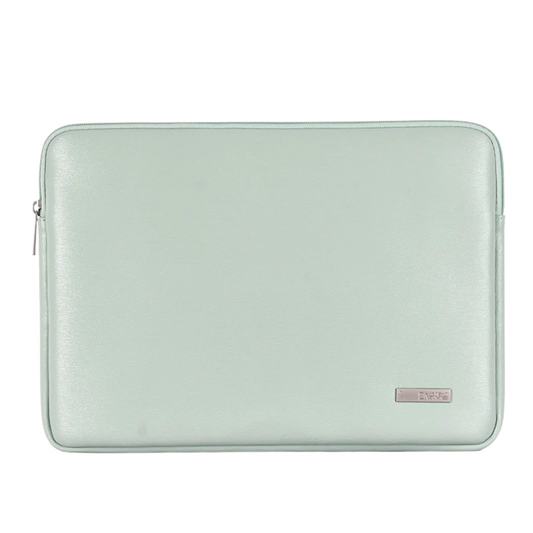 Basic PU Laptop Sleeve – Waterproof Case for 11–15" Devices, Unisex Solid Design