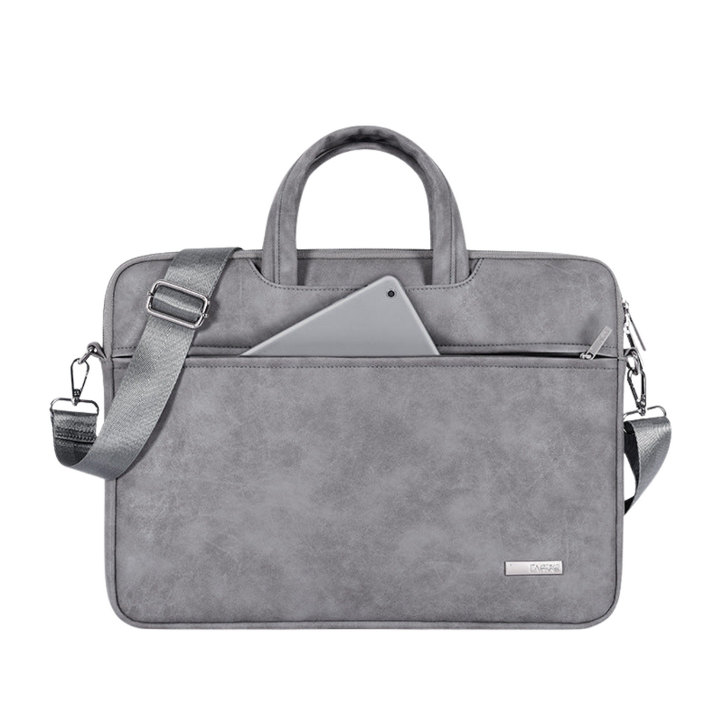 Waterproof PU Laptop Bag 13"–15" – Durable Briefcase with Front Pocket