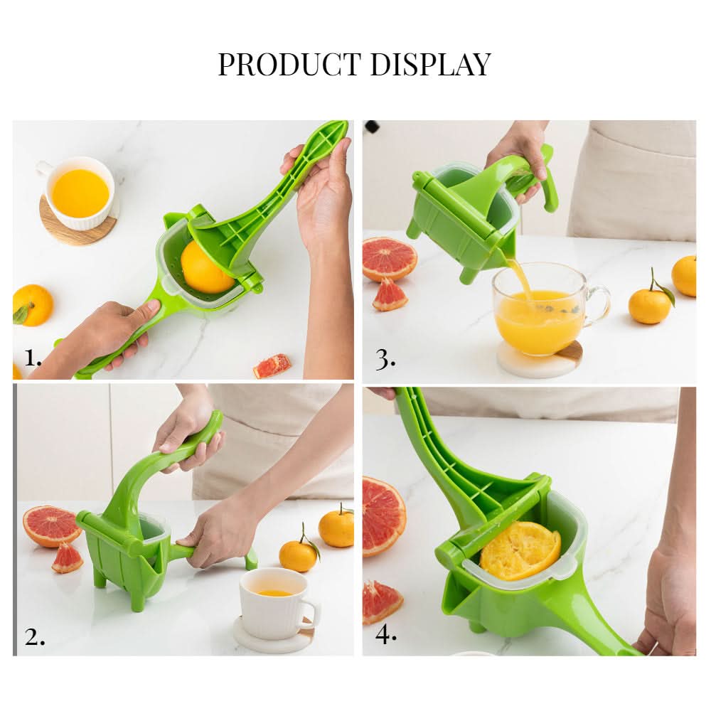 Portable Manual Fruit Juicer – Handheld Citrus & Lemon Squeezer