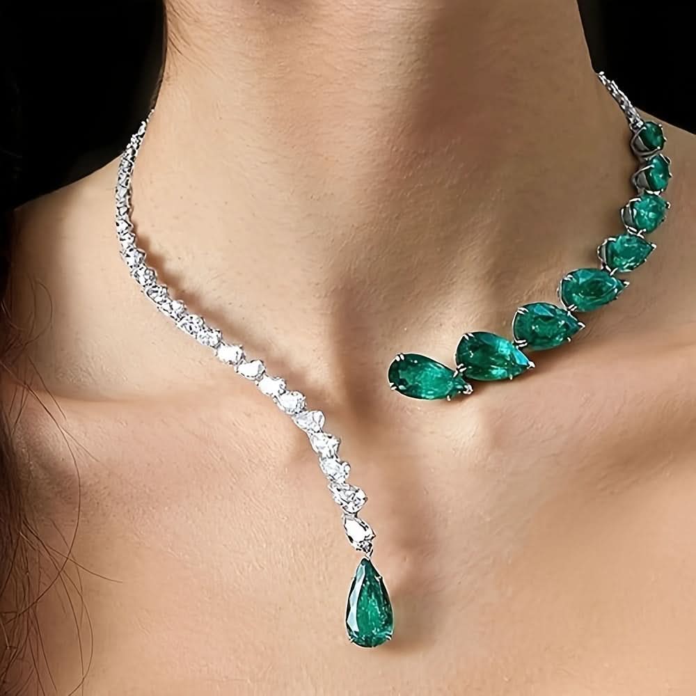 Luxury Rhinestone Bridal Necklace – Party Jewelry