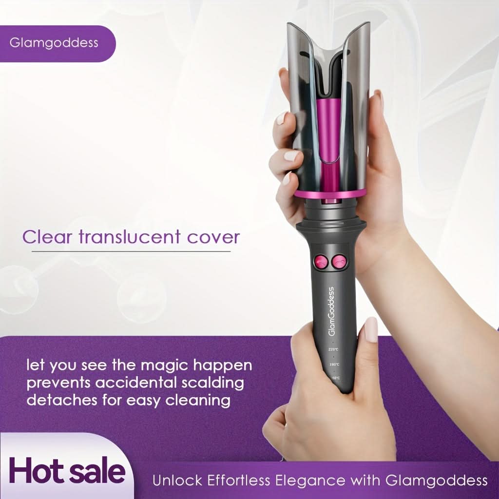 Automatic Curling Iron - Rotating Hair Curler with Anti-Tangle