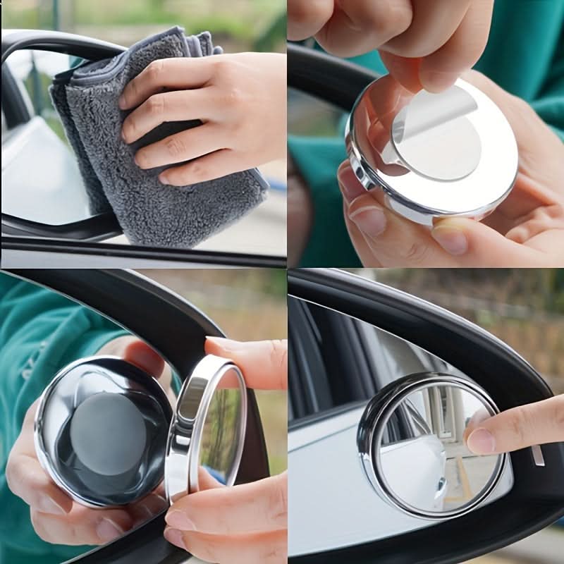 2pcs Adjustable 360° Car Blind Spot Mirrors
