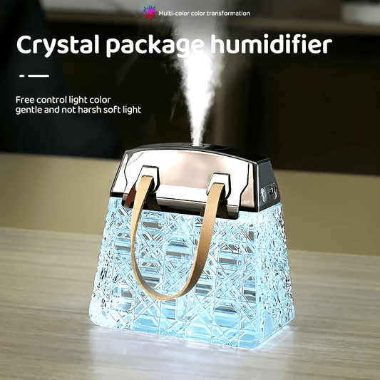 Crystal Bag USB Humidifier with Aromatherapy & LED Mood Light