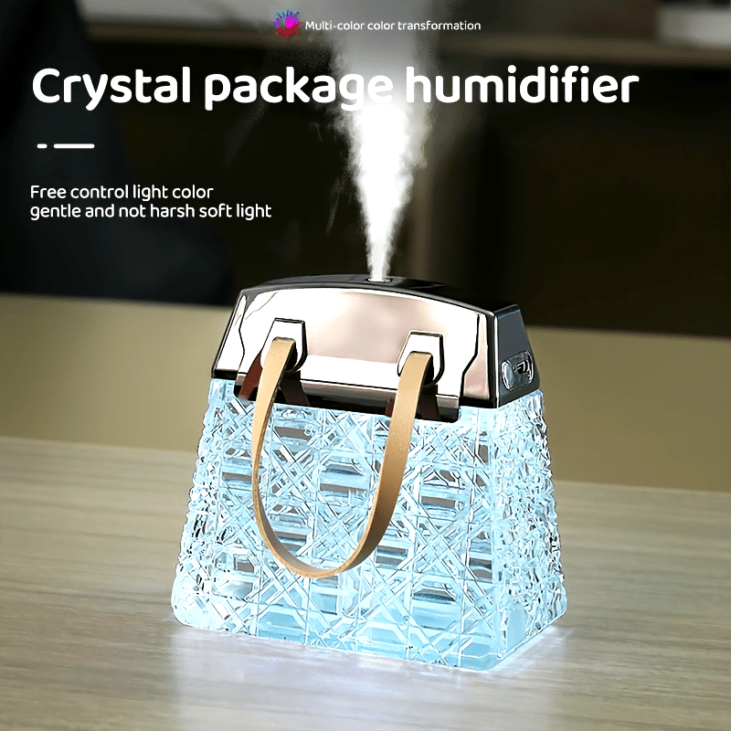 Crystal Bag USB Humidifier with Aromatherapy & LED Mood Light