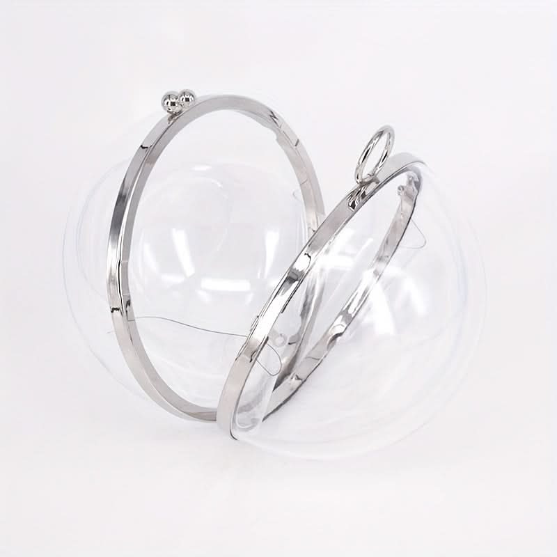 Transparent Acrylic Ball Clutch Crossbody Bag