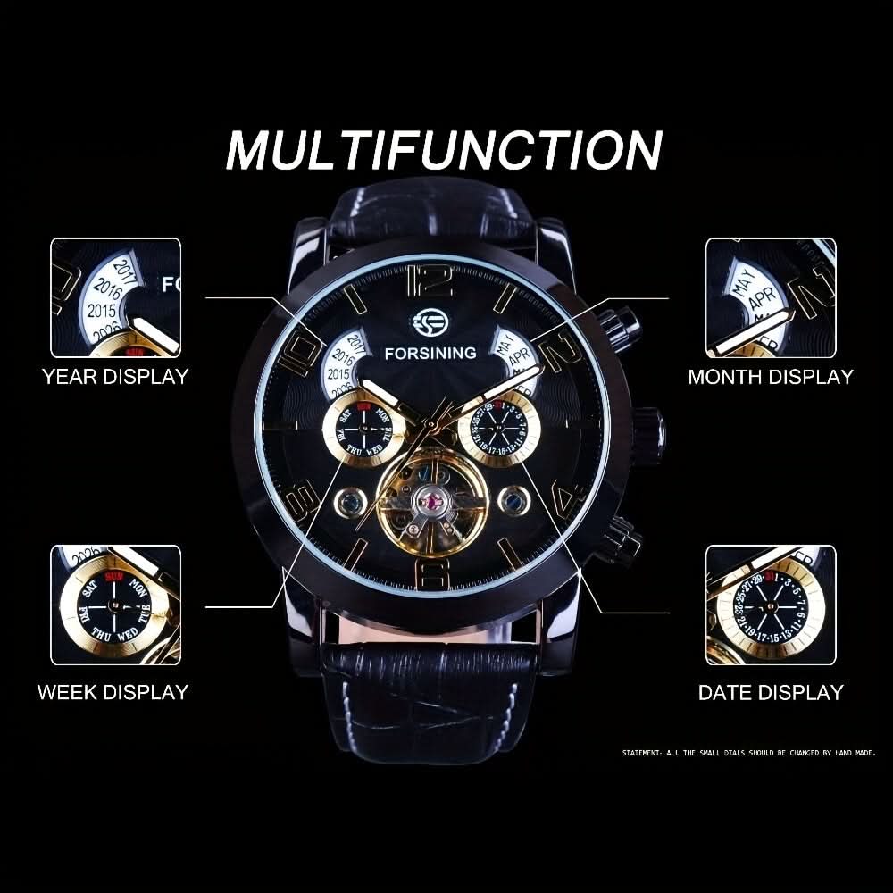 Men's Tourbillon Mechanical Watch - Luxury