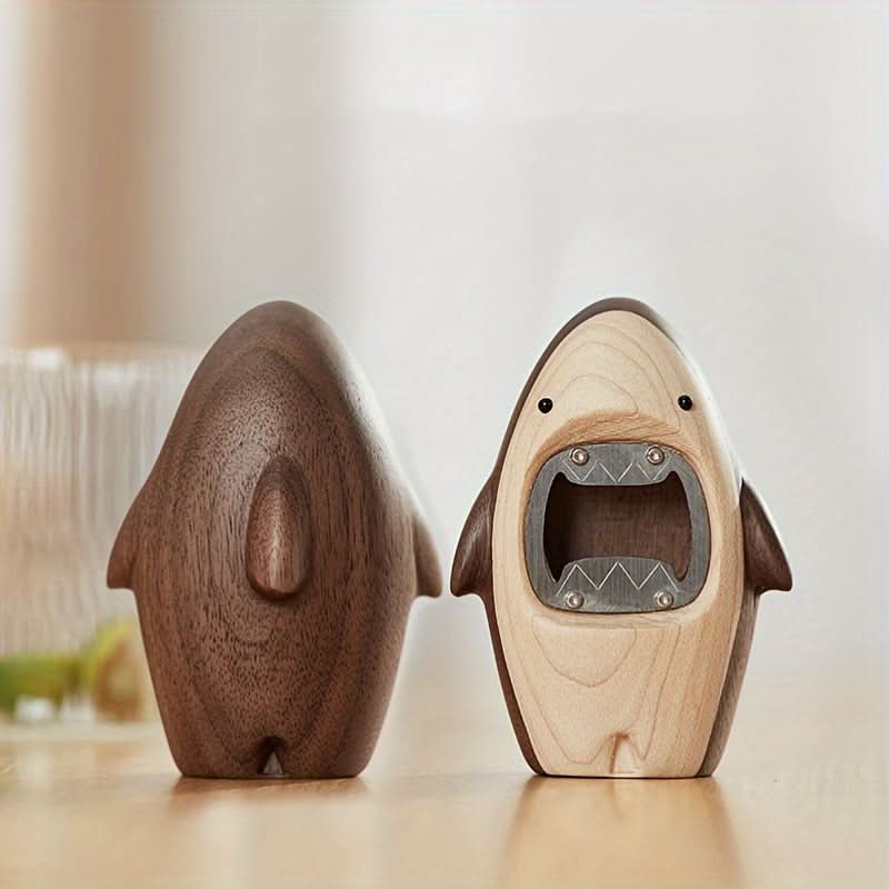 Wooden Shark Bottle Opener, Unique Bar Accessory
