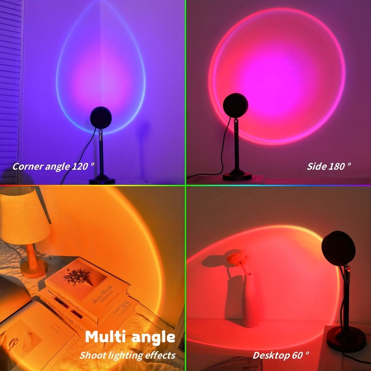 Sunset Projection LED Lamp with Remote Control