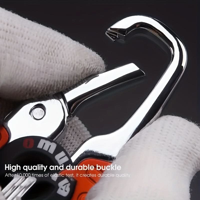 Men’s Alloy Keychain with Detachable Keyring & Belt Clip