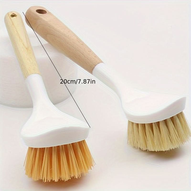 Long-Handled Kitchen Scrub Brush for Pots