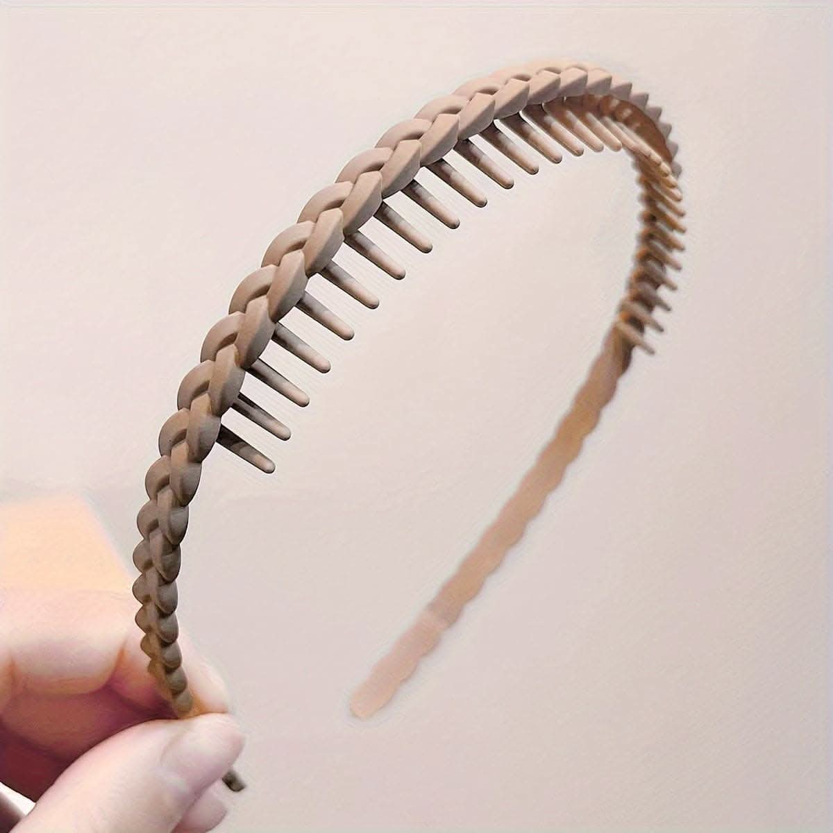 Solid Color Non-Slip Braided Head Band – Trendy Hair Hoop