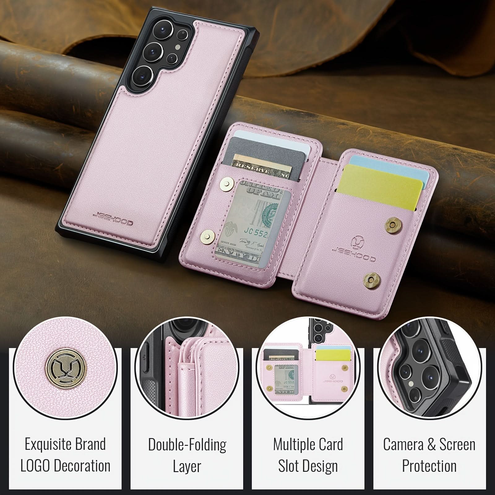 2-in-1 Detachable Wallet Case for Galaxy