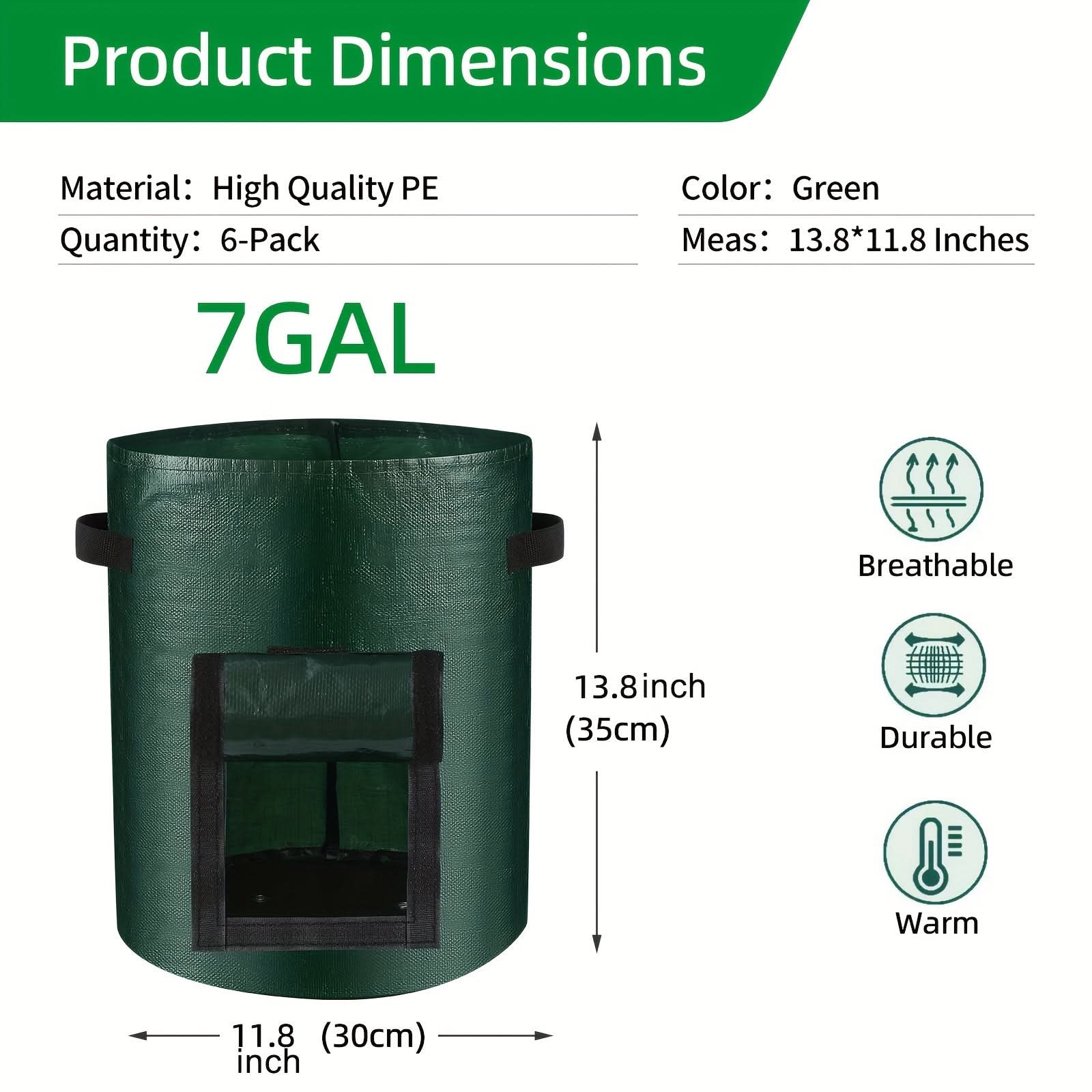 Buy 1 Get 1 Free Large Capacity Potato Grow Bags
