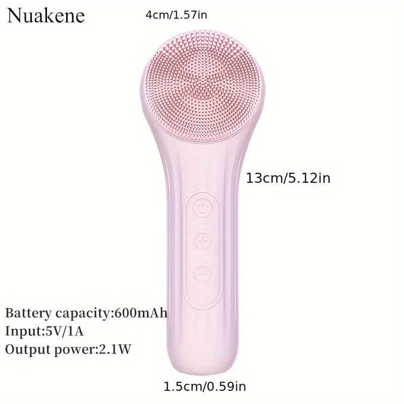 Rechargeable Heated Silicone Facial Cleansing Brush