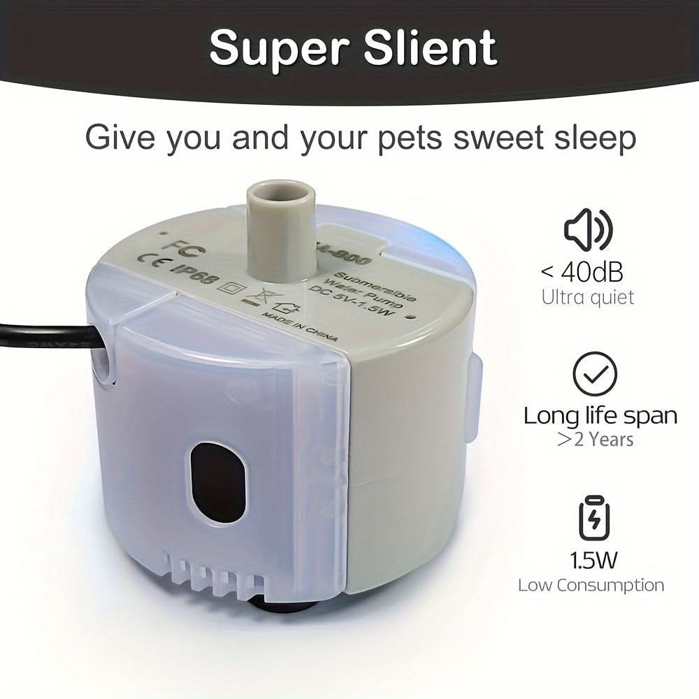 QuietFlow Cat Water Fountain Pump
