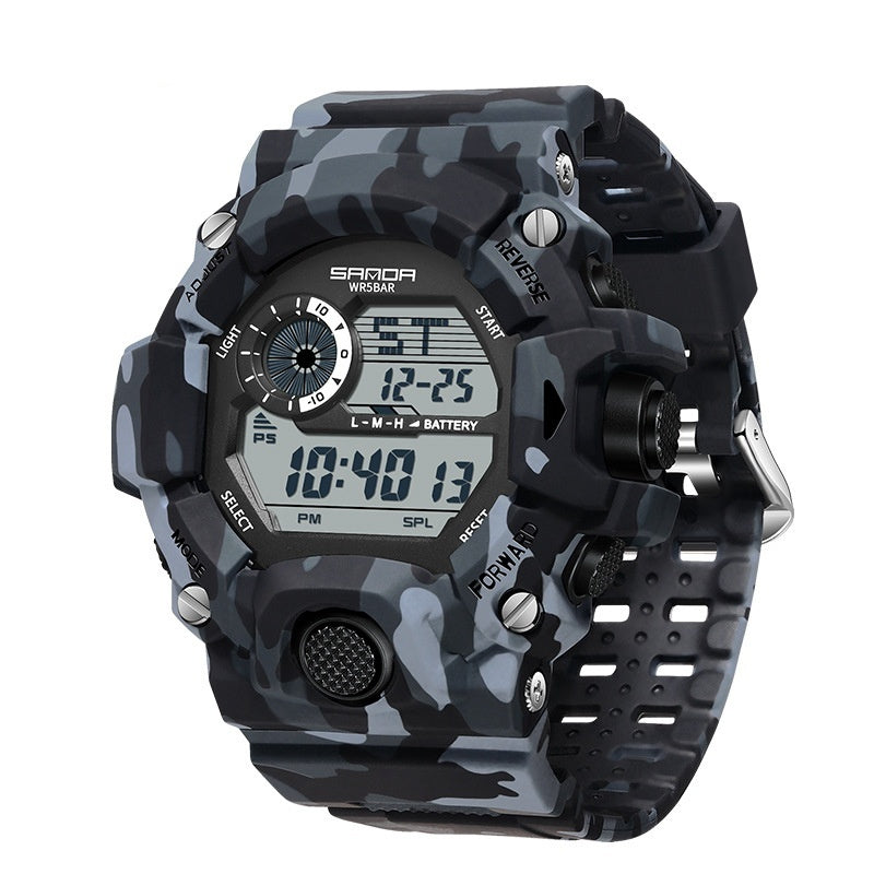 Sanda 2183 Camouflage Digital Sports watch for Men