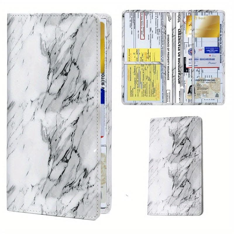 Car Registration & Insurance Card Holder – PU Leather
