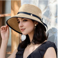 Women’s Luxury Straw Sun Hat – Close Weave, Breathable, UV Protection