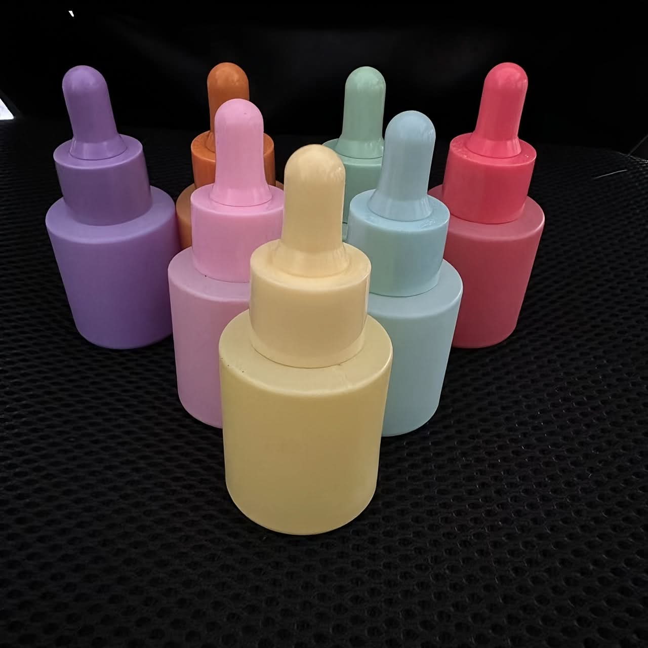 7pcs Frosted Glass Dropper Bottles Set – Essential Oil Containers