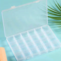 Supreme Clear Jewelry Organizer Box – 24-Compartment Adjustable Storage