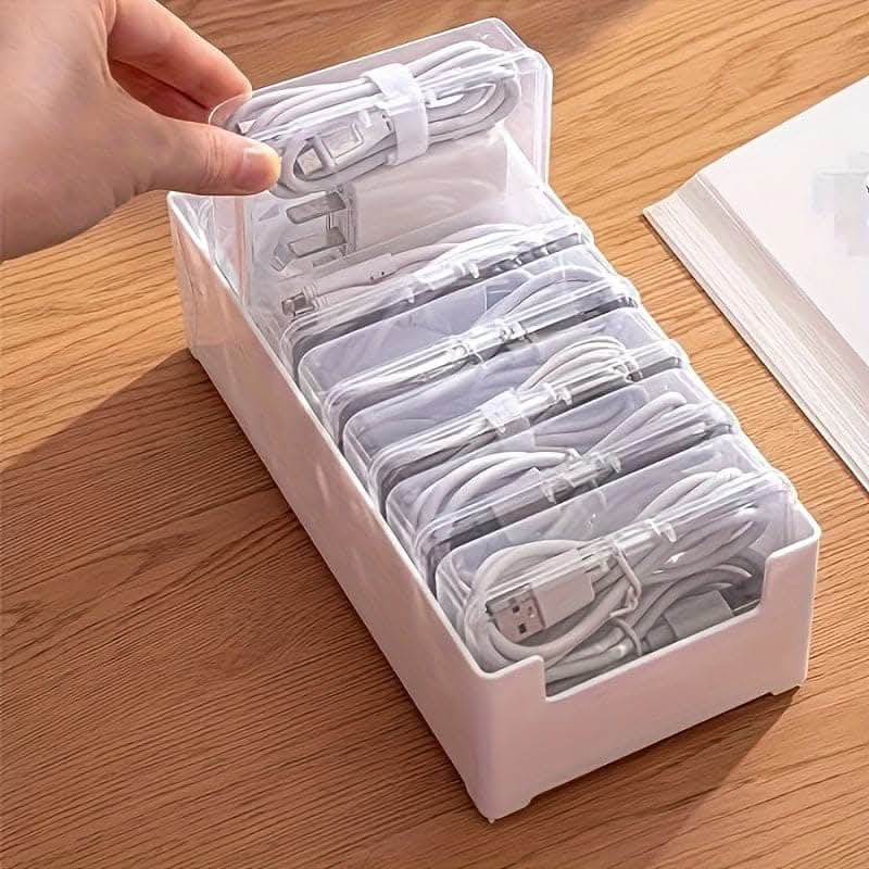 Cable Management Box for Organized Desktop Charging