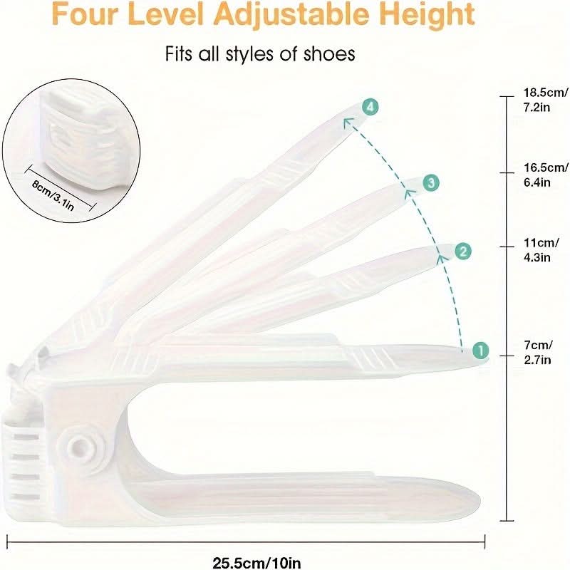 Adjustable Plastic Shoe Racks – Space-Saving & Durable