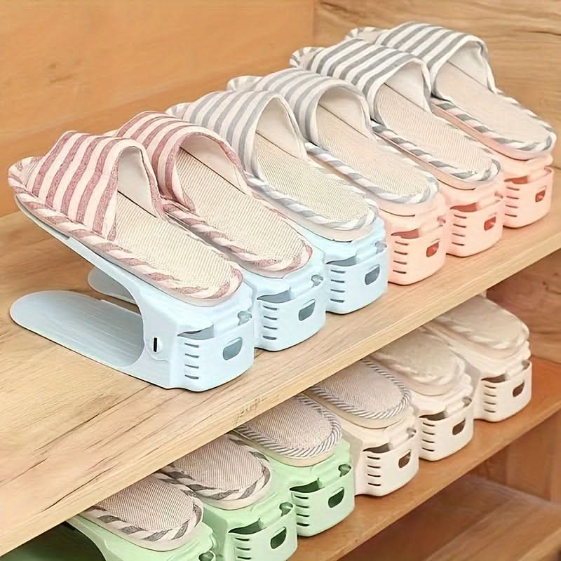 Adjustable Plastic Shoe Racks – Space-Saving & Durable