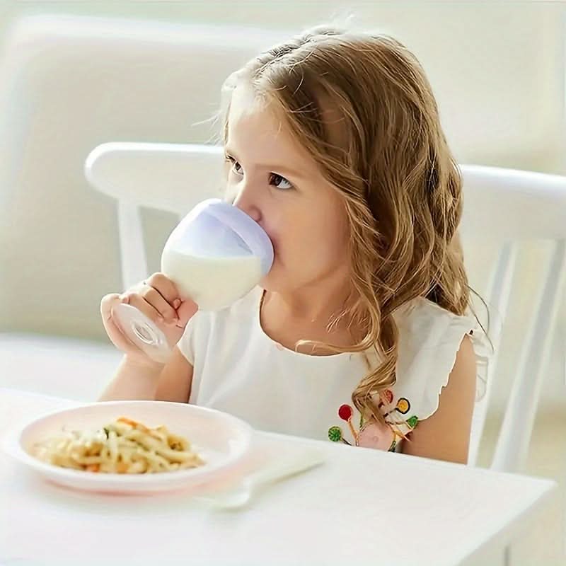 Break-Resistant Sippy Cups with Lid Leak-Proof & Reusable Plastic Drinkware
