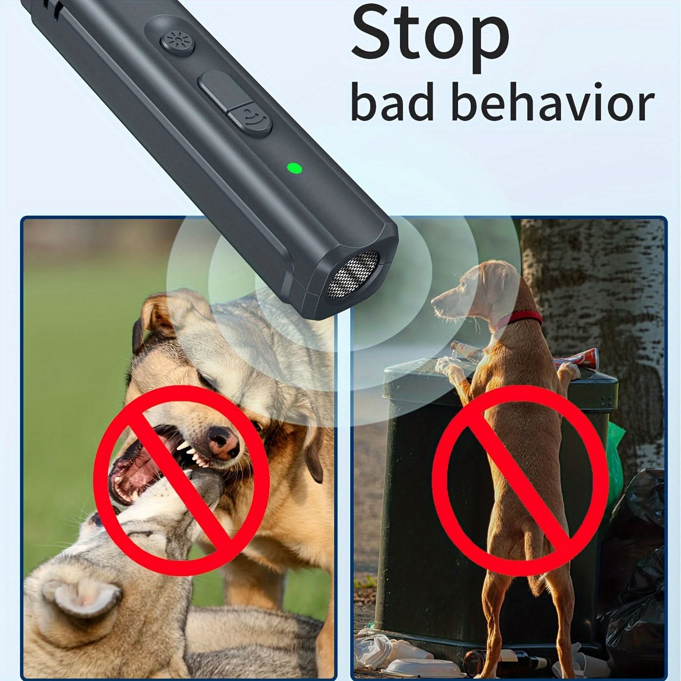 Portable Ultrasonic Dog Repellent & Bark Stopper