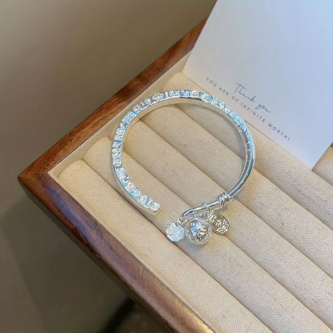 Silver Bohemian Style Open S999 Bracelet