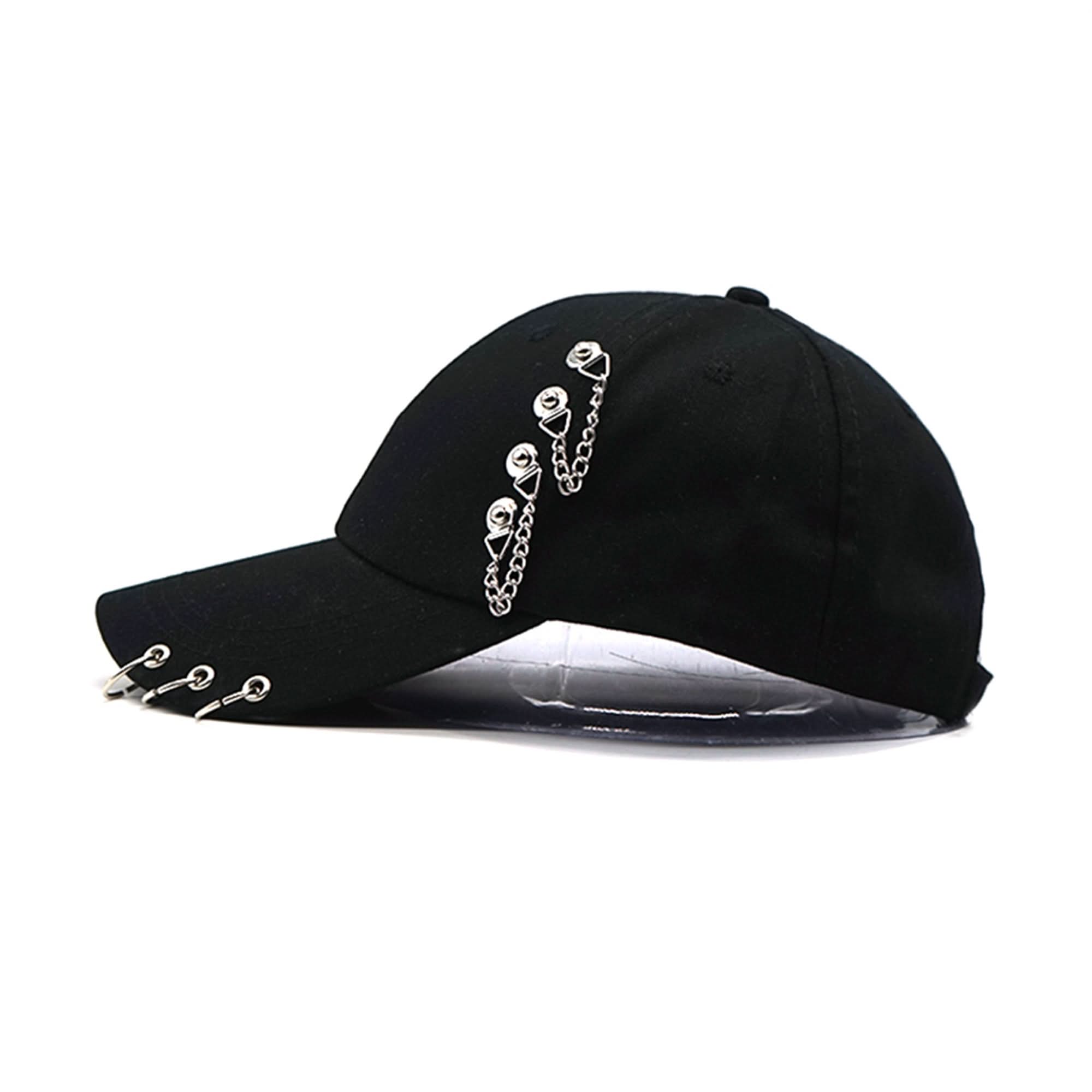 Women's Black Ring Buckle Baseball Cap – Hip Hop Trucker Hat