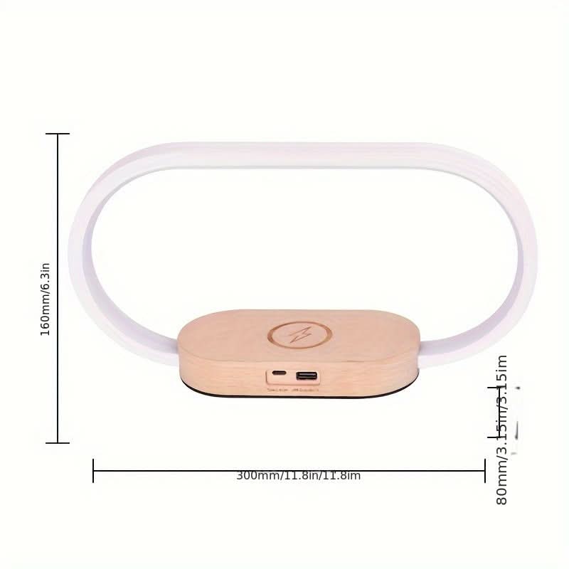 10W Wireless Charging LED Desk Lamp with Touch Control