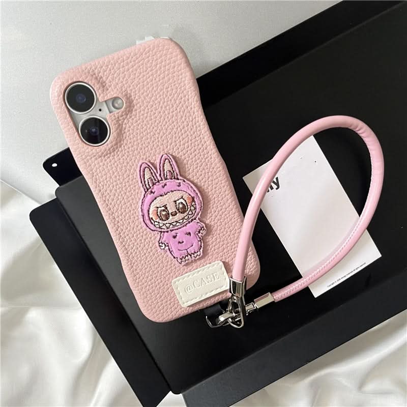 Cute Cartoon Faux Leather iPhone Case