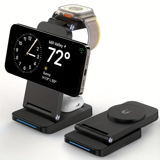 3-in-1 Magnetic Foldable Wireless Charging Station