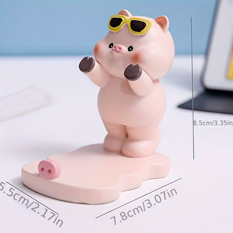 Miniature Kitten Figurine - Cute Phone Stand & Desktop Decoration